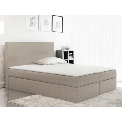 MIRJAN24 Boxspringbett BASIC in Beige, Liegefläche 120x200 cm – mit Bettkasten